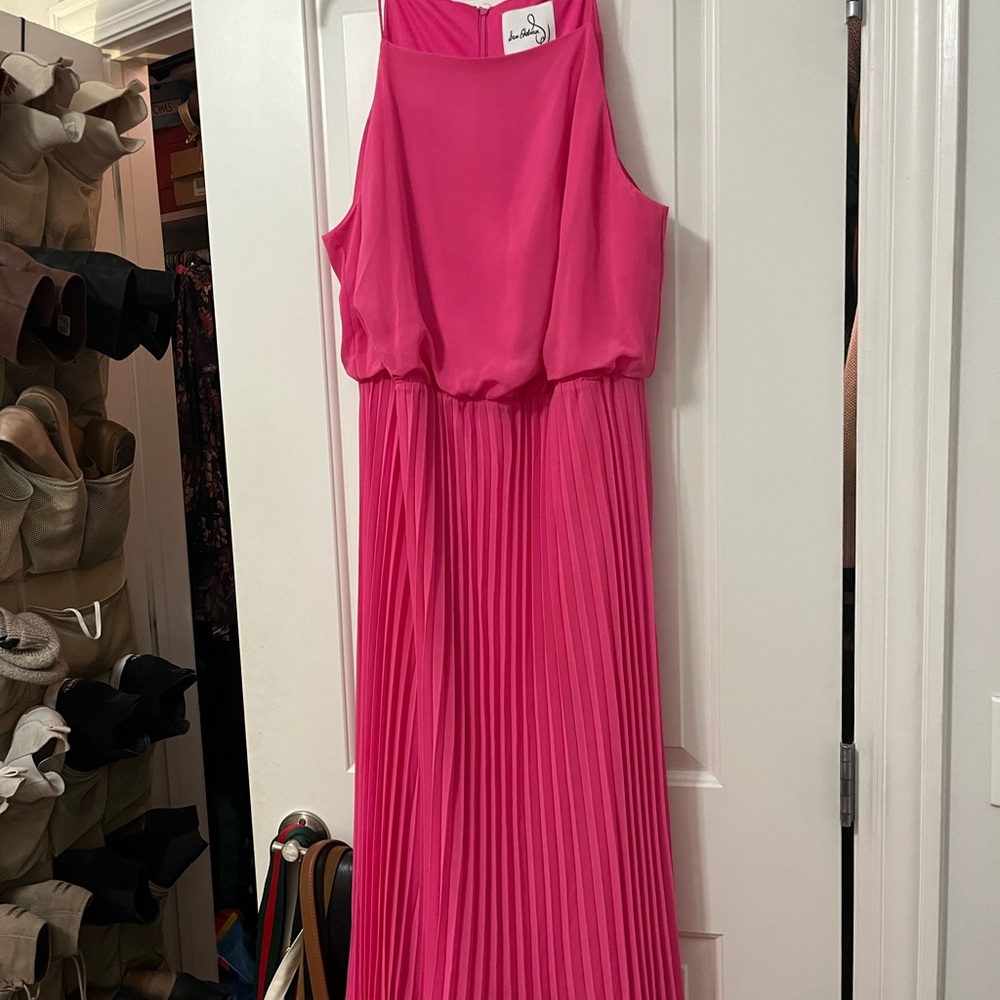Sam Edelman Vibrant Pink Spaghetti-Strap Dress